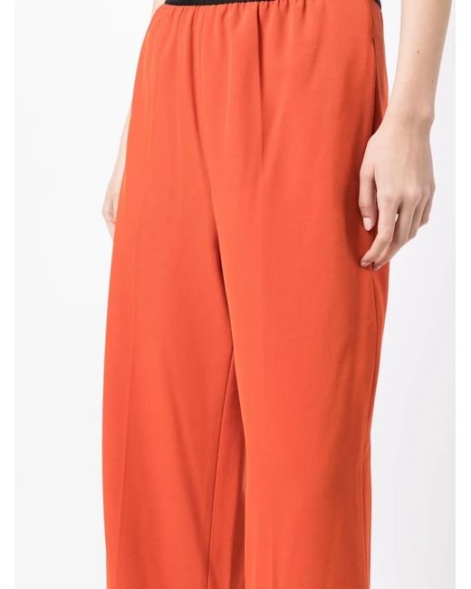 Stella McCartney Orange Straight-Leg Cropped Trousers