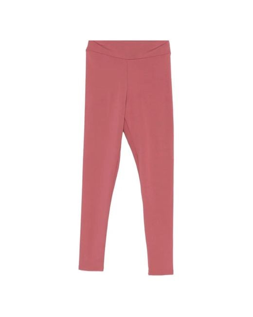 Ba&sh Red Logo-Detail Leggings