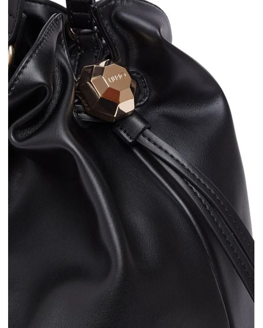 Liu Jo Black Large Riccy Shoulder Bag