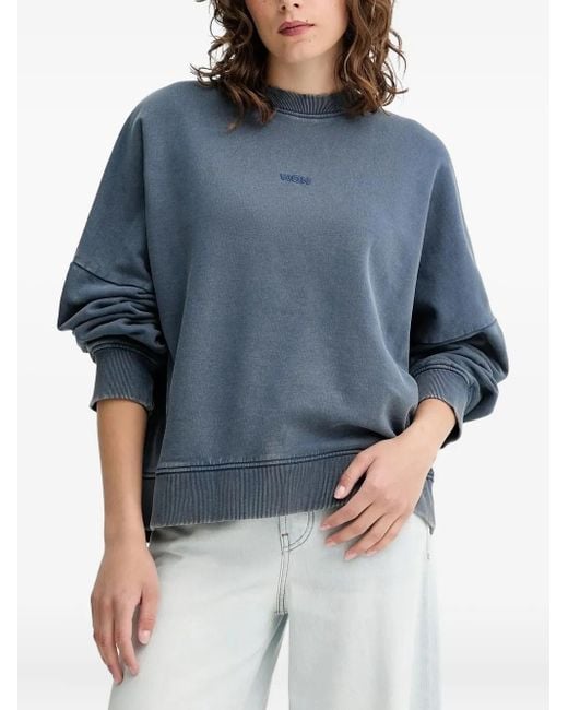 Sudadera con cuello redondo Won Hundred de color Blue
