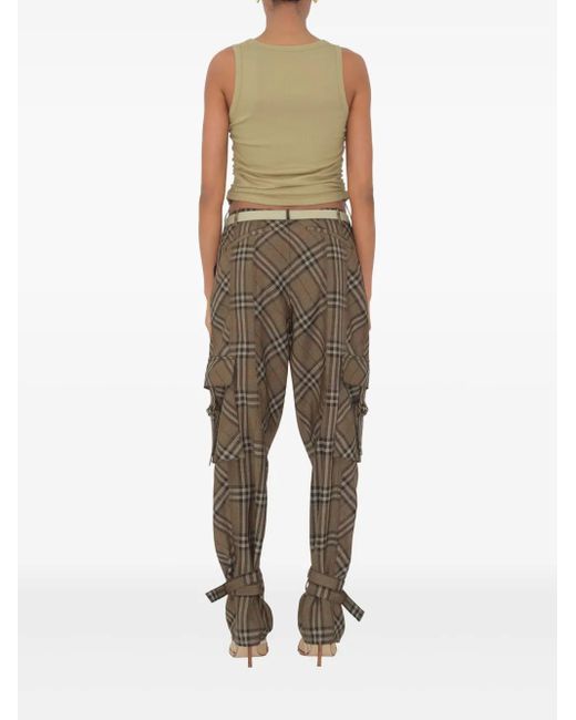 Burberry シルクブレンド パンツ Brown