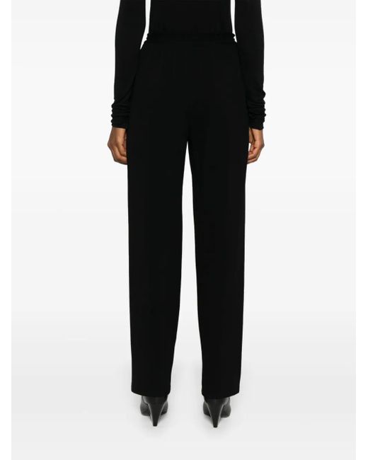 The Row Black Bonnette Trousers - Women's - Wool/polyamide