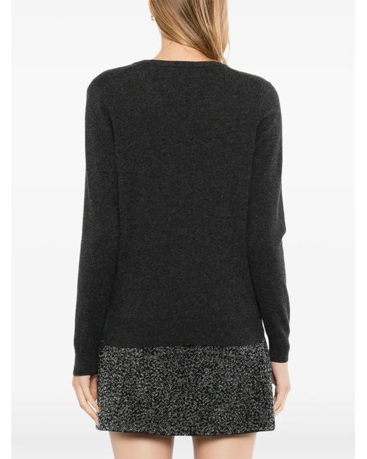 N.Peal Cashmere Black Phoebe Sweater
