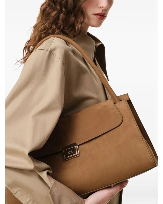 AMI Brown Mimi Shoulder Bag