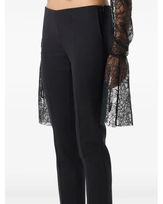 Blumarine Black Flared-Hem Trousers