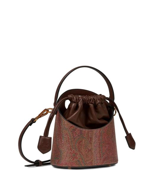 Bandolera Saturno Pequeña Con Estampado De Cachemira Etro de color Brown