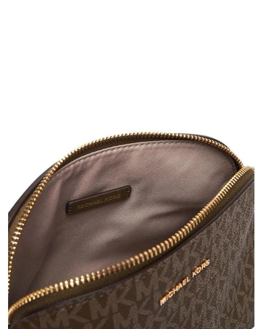 Michael Kors Brown Small Dome Chain Crossbody Bag