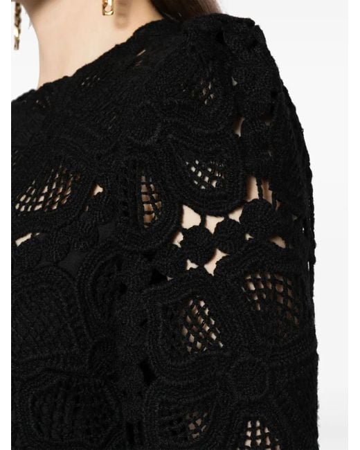 Elie Saab レース ドレス Black