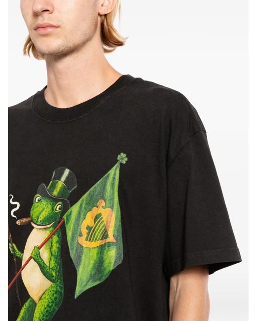 Melt Black T-Shirt À Imprimé Graphique for men