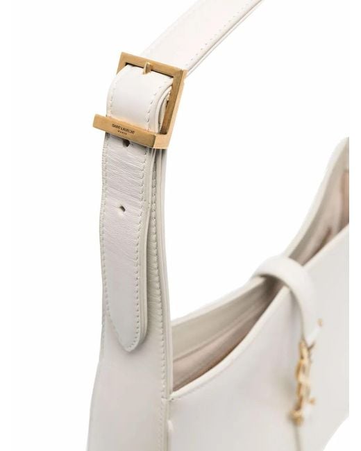 Saint Laurent White "Le 5 À 7" Shoulder Bag
