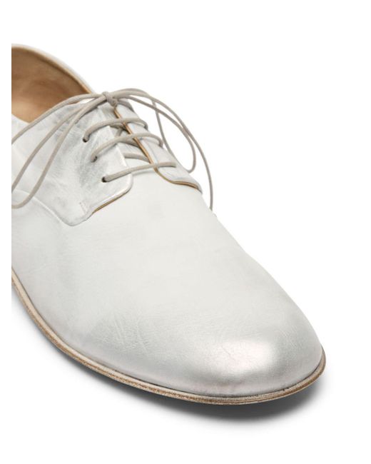 Marsèll White Stucco Leather Derby Shoes for men