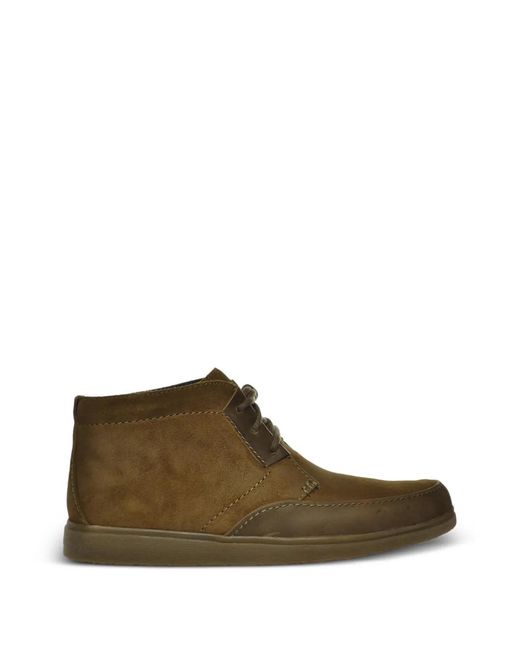 Clarks Brown Desert Boots Brayer Sport Moc for men