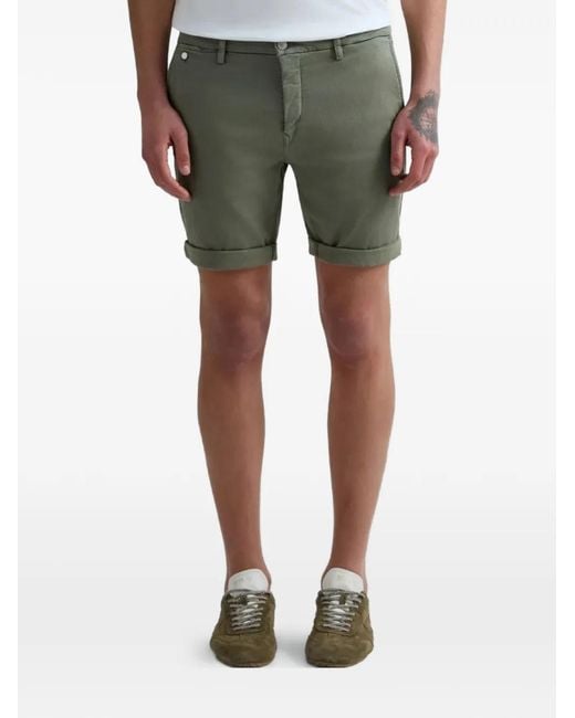 Replay Green Hyperflex Turn-Up Shorts for men