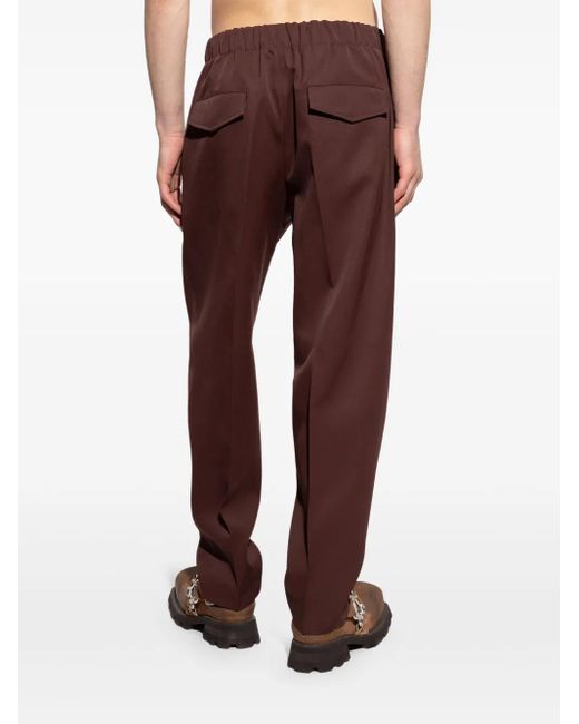 Jil Sander Brown Wool Trousers for men