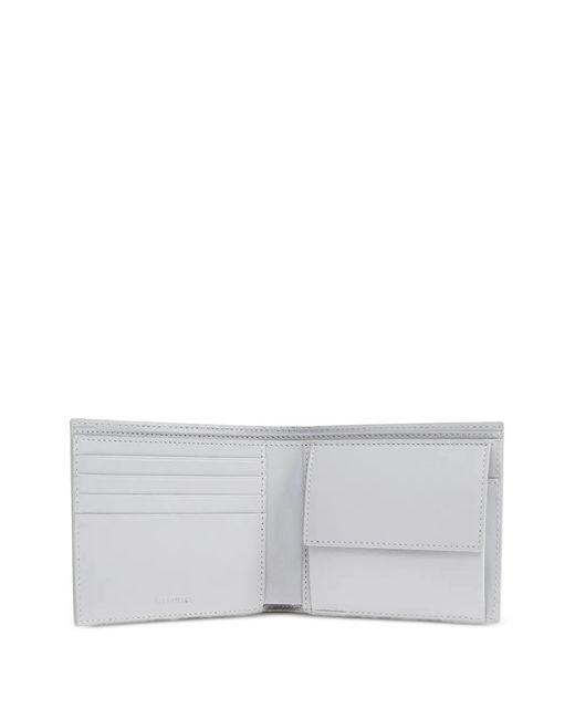 Balenciaga Gray Printed Leather Wallet for men