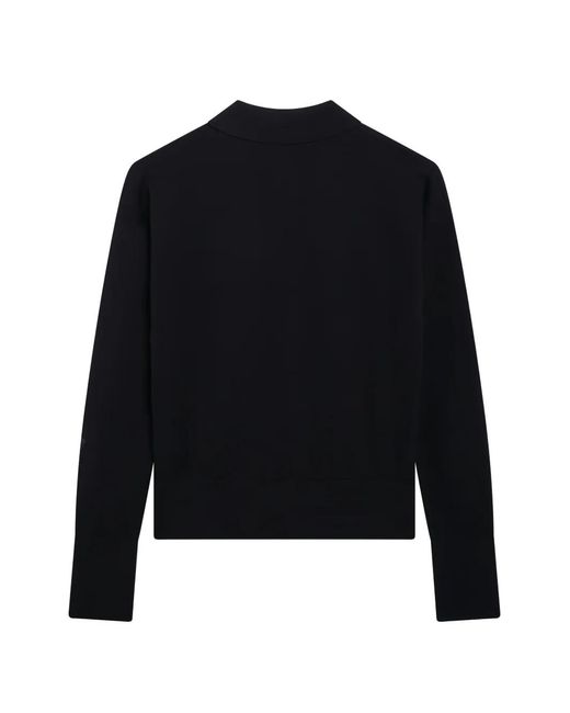 Max Mara Blue Buttoned Collared Cardigan