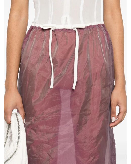 Falda midi Olimpia THE M.. de color Pink