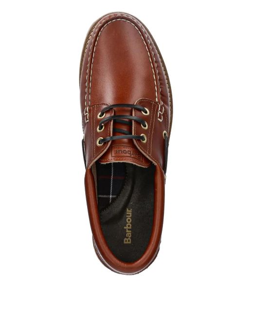 Barbour Brown Deck Boat Shoes for men