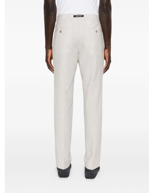 Karl Lagerfeld White Tube Trousers for men