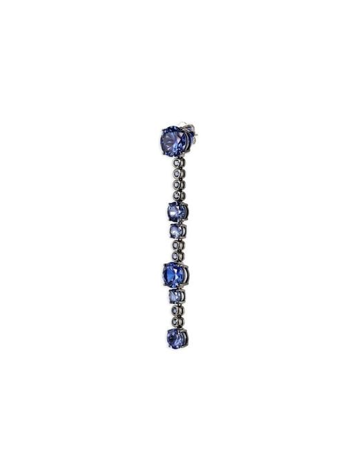 Anabela Chan Blue 14K And Rhodium Vermeil Love And Pain Sapphire Earrings