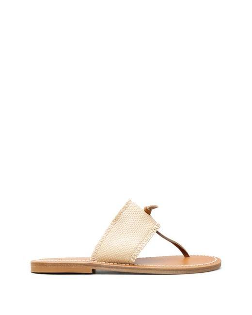 K. Jacques Natural Wouri Woven Sandals