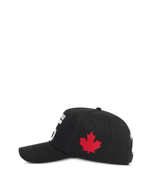 DSquared² Black Wild2 Baseball Cap for men