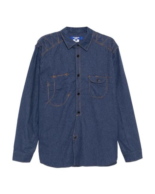 メンズ Junya Watanabe コットン シャツ Blue