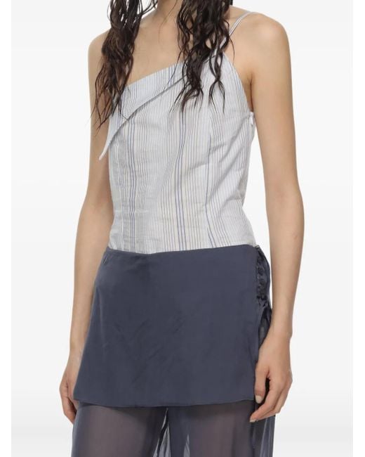 Paloma Wool White One-Shoulder Top