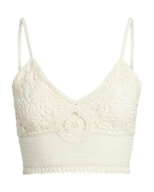 Ralph Lauren White Crochet Top