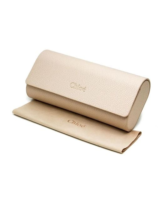 Chloé Natural Oversized Round Sunglasses