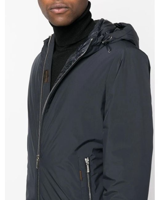 Chaqueta con capucha y cremallera Moorer de hombre de color Blue