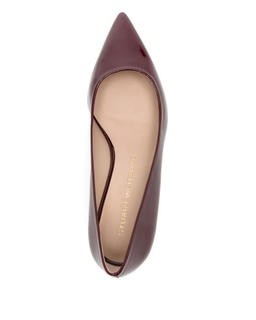 Stuart Weitzman Brown Pumps mit spitzer Kappe