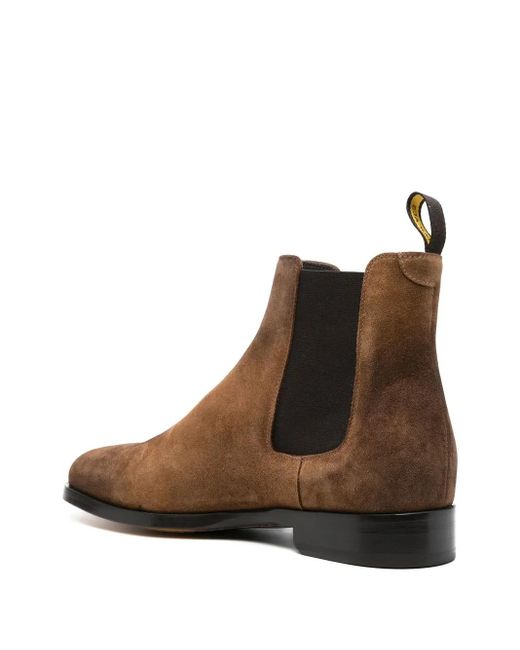 Doucal's Brown Suede Chelsea Boots for men