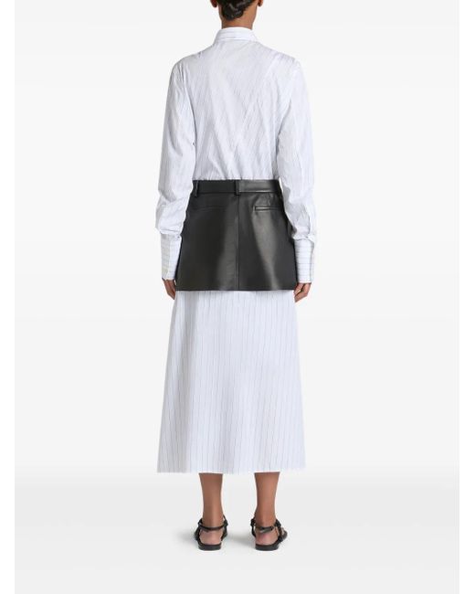 Ports 1961 White The Chemisier Shirt Dress