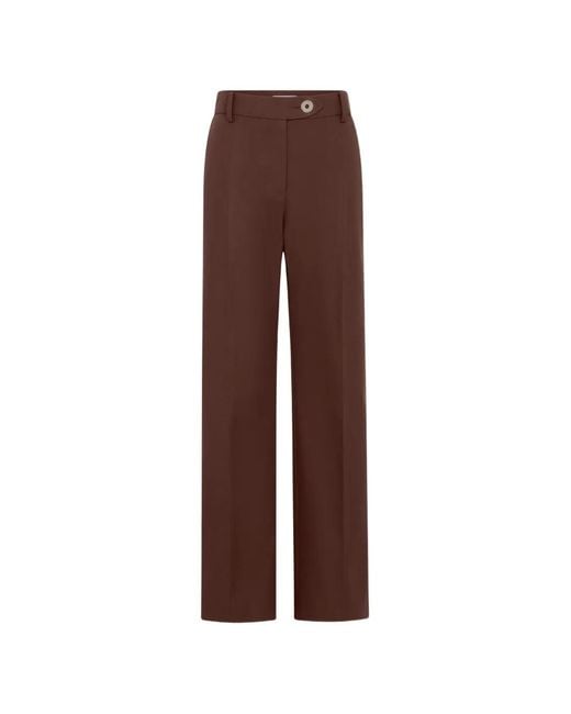 Rabanne Brown Pressed-Crease Trousers