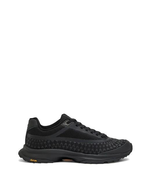 Now You Live Black Yh 203 Lace-Up Sneakers for men