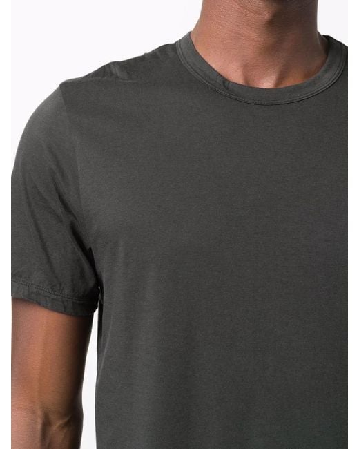 James Perse Black Short-Sleeved Cotton T-Shirt for men