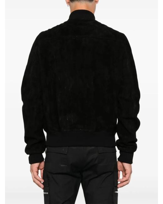 メンズ Rick Owens Bauhaus レザージャケット Black