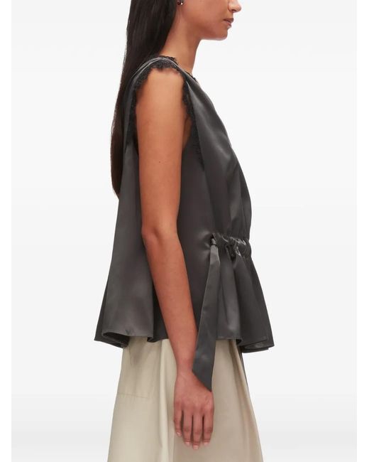 3.1 Phillip Lim Black Lace V-Neck Top