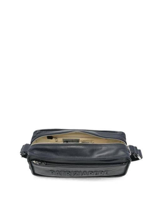 Patrizia Pepe Black Leather Shoulder Bag