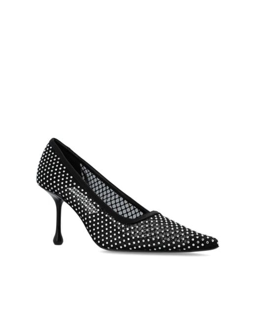 Jimmy Choo Black 80Mm Ixia Pumps