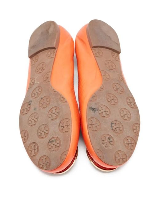 Tory Burch ロゴ フラットシューズ Red