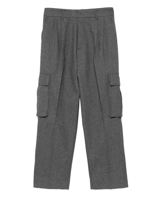 Patrizia Pepe Gray Cargo Tailored Trousers for men