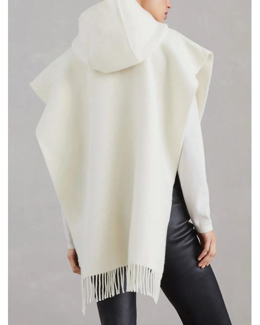 Brunello Cucinelli White Fringed Cape