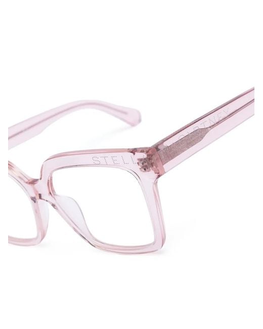 Stella McCartney Pink Square-Frame Optical Glasses