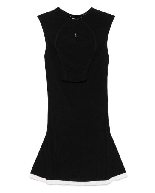 Kiko Kostadinov Vecto Knitted Dress Black