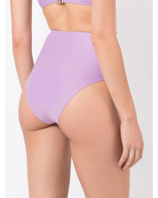 Lenny Niemeyer Purple Dahlia High-Waisted Hot Pants