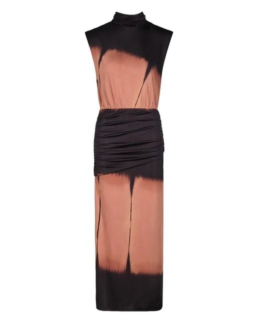 Johanna Ortiz Black Titual Tie-Dye Maxi Dress