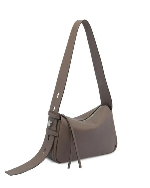 Tory Burch Brown Small Zip-Fastening Leather Shoulder Bag