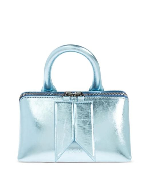 The Attico Blue Mini Friday Tote Bag
